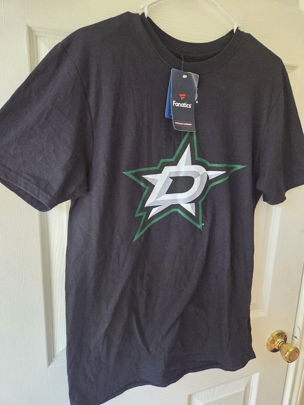 Fantatics Dallas Stars TShirt M Black Mikko Rantanen #96 Logo Hockey NWT NHL